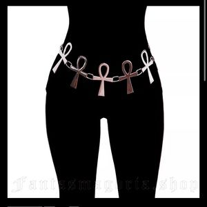 Killstar Xena Ankh Egyptian goth adjustable chain belt